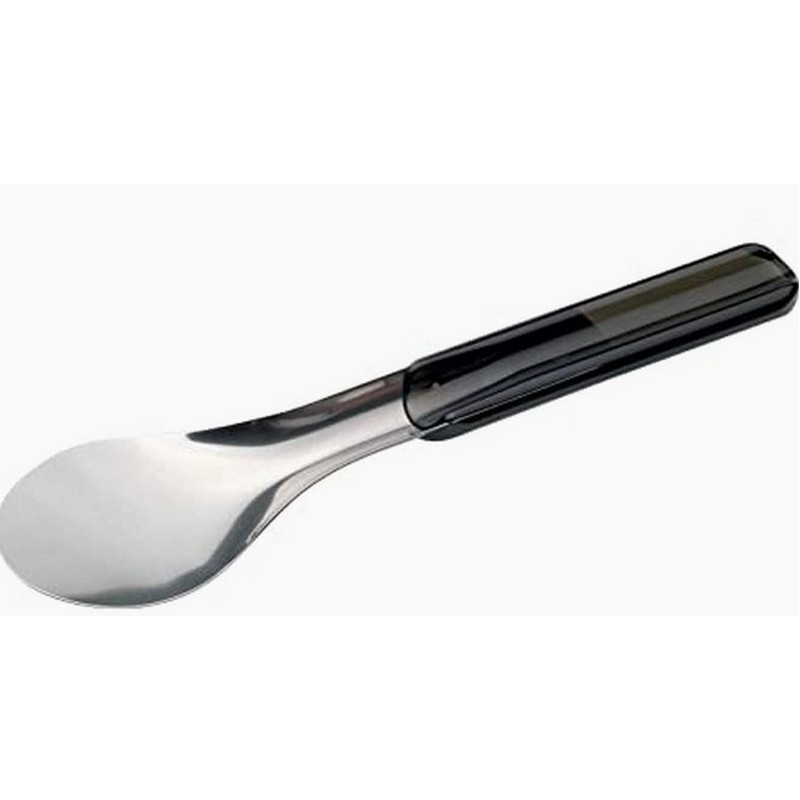 SPATOLA GELATO IN ACCIAIO INOX E ABS NERO ILSA