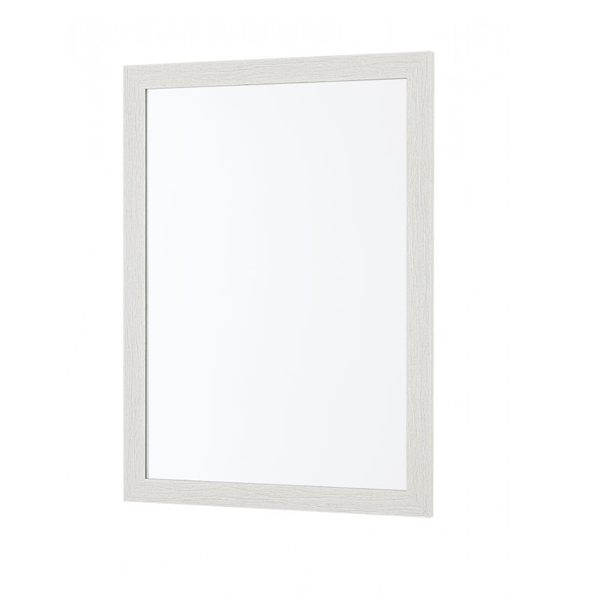 Specchio Rettangolare 60x80 Feridras "Wood" Effetto Legno Bianco