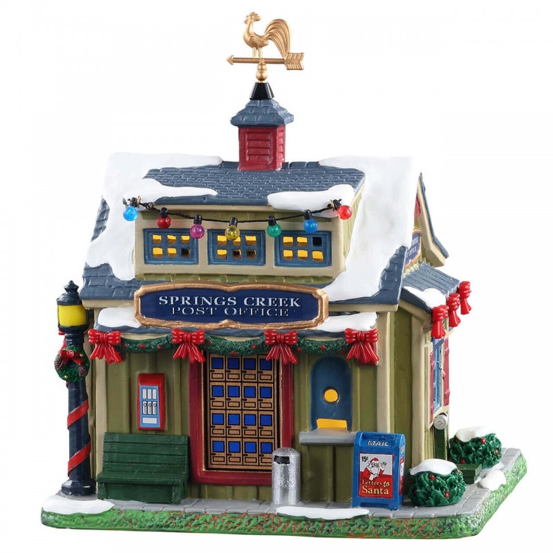 Springs creek post office Lemax Lighted Buildings