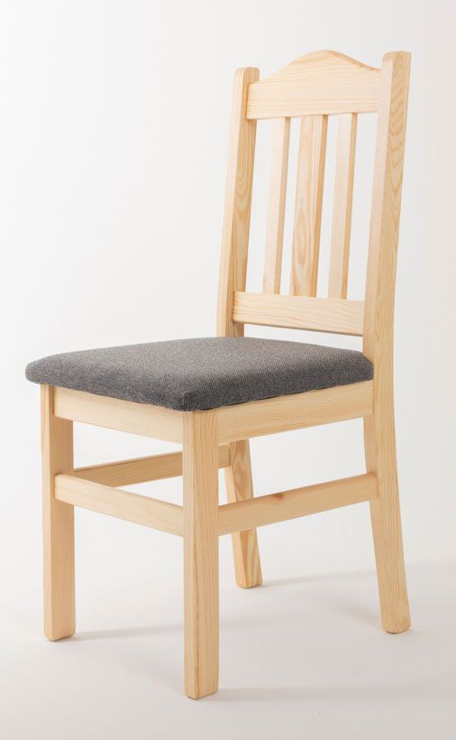 Sedia in pino massello naturale 002 - 93 x 43 x 45 cm (h x l x p)