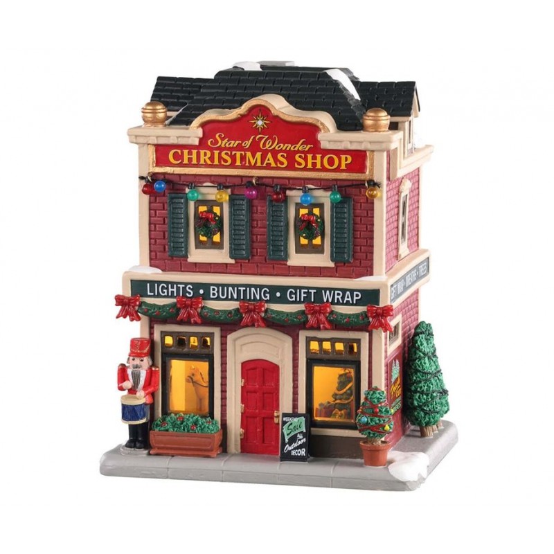 Star of Wonder Christmas Shop edifici illuminati