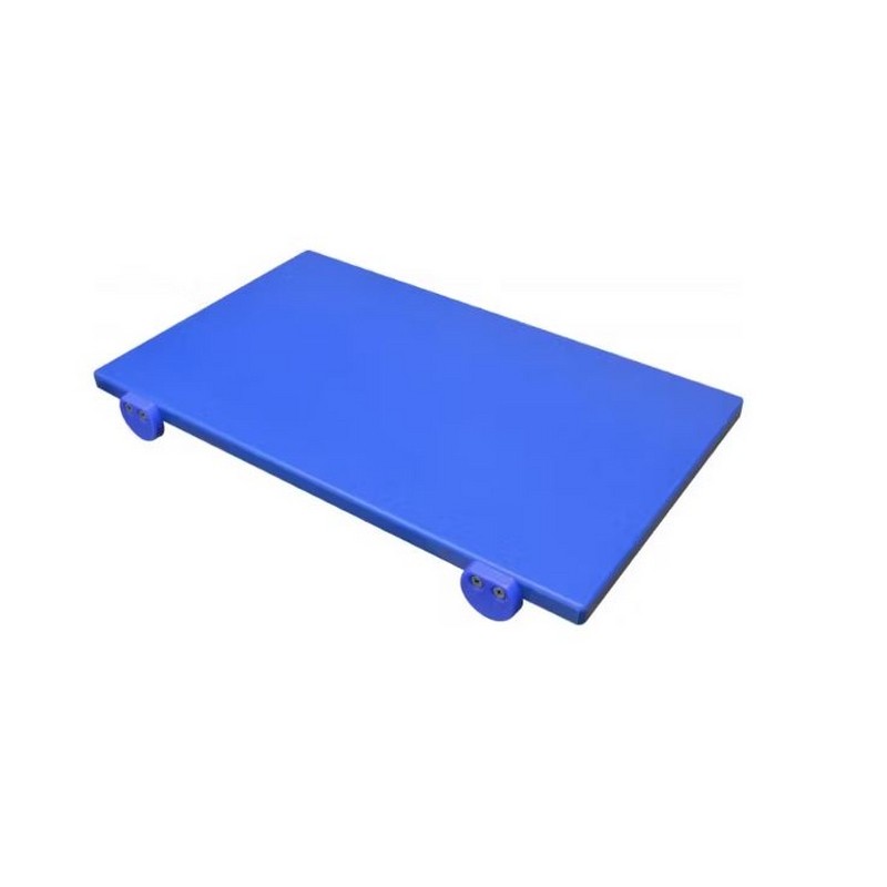 TAGLIERE BLU IN POLIETILENE 50X30X2 CM. CON 2 FERMI APPLICATI EUROCEPPI