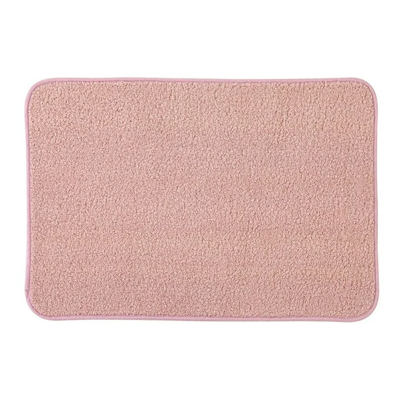 Tappeto bagno rosa 60x40 cm in microfibra antiscivolo Spring