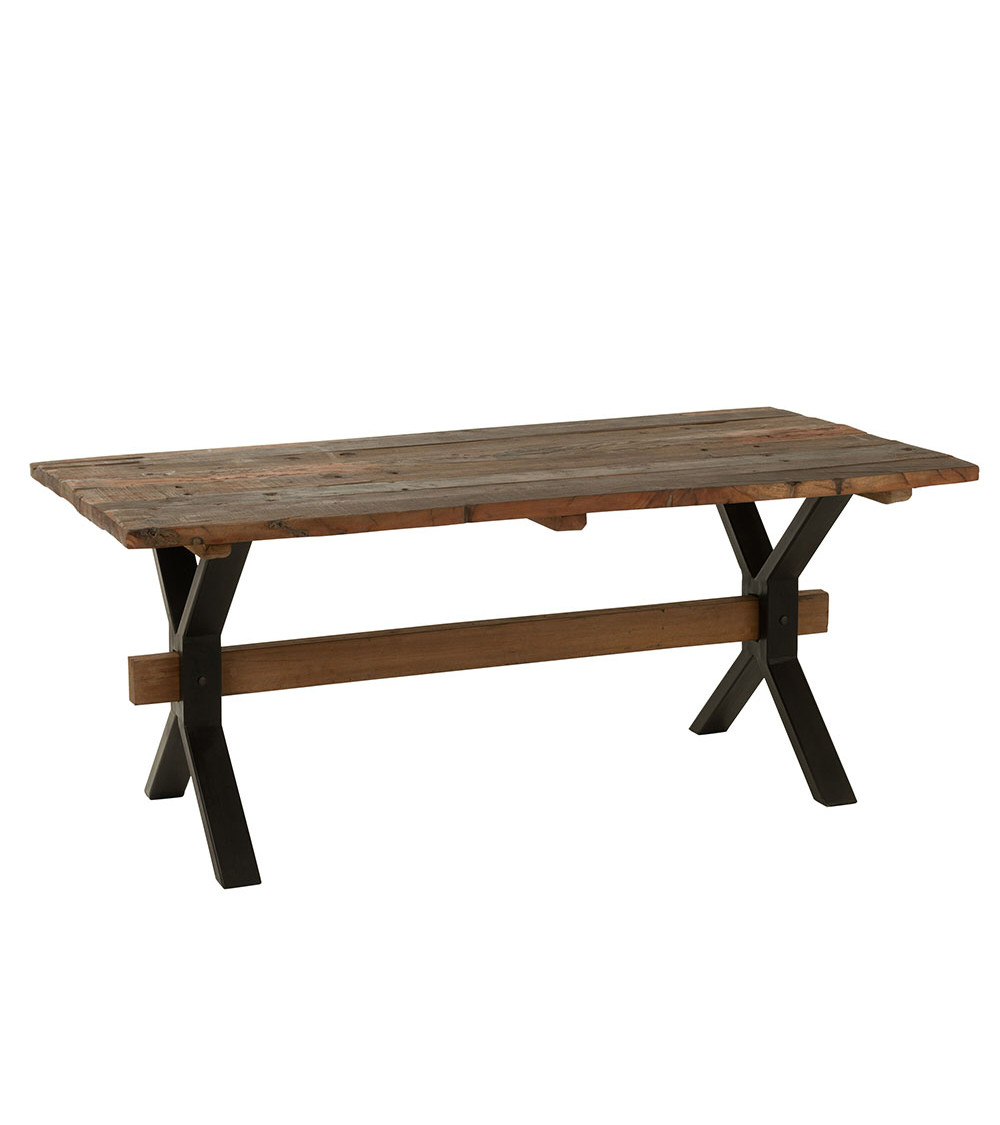 Tavolo Invecchiato Legno Marrone