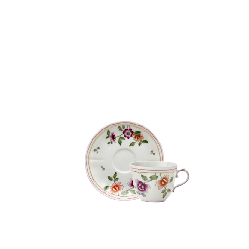 Tazza caffè con piatto Ginori 1735 Granduca Coreana.