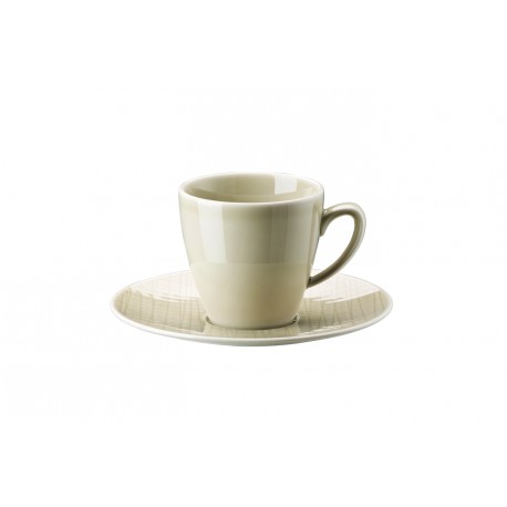 Tazza caffe con piatto Rosenthal Mesh cream