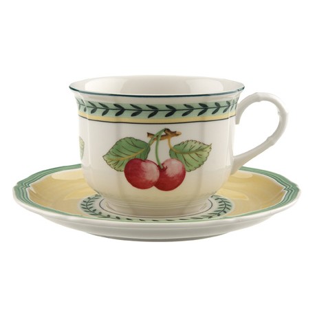 Tazza colazione Villeroy & boch French garden con piatto in porcellana