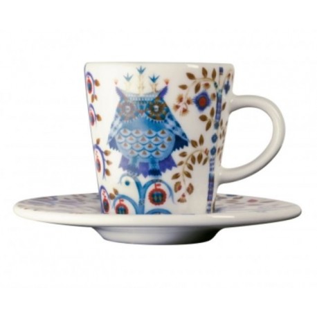 Tazza espresso con piatto iittala Taika bianco