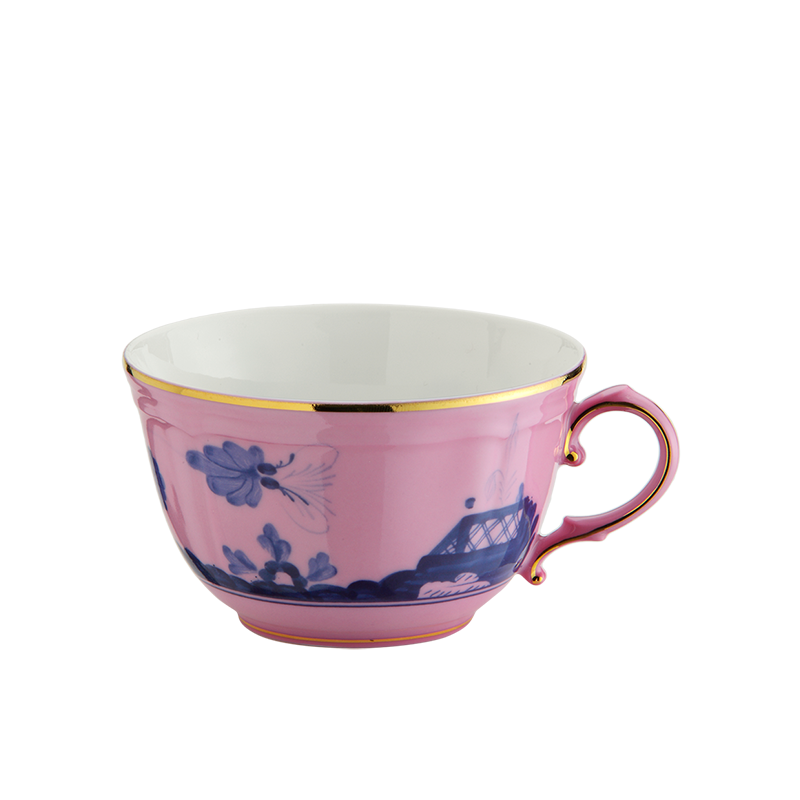 Tazza te' con piatto Ginori 1735 Oriente Italiano Azalea