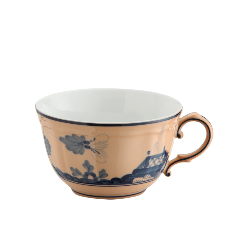 Tazza te' con piatto Ginori 1735 Oriente Italiano Cipria