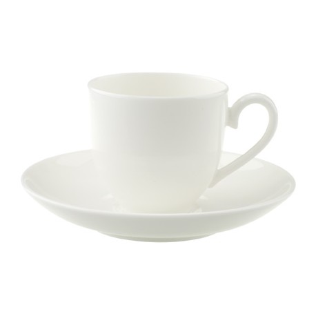Tazza Villeroy & boch da espresso con piattino royal bianco