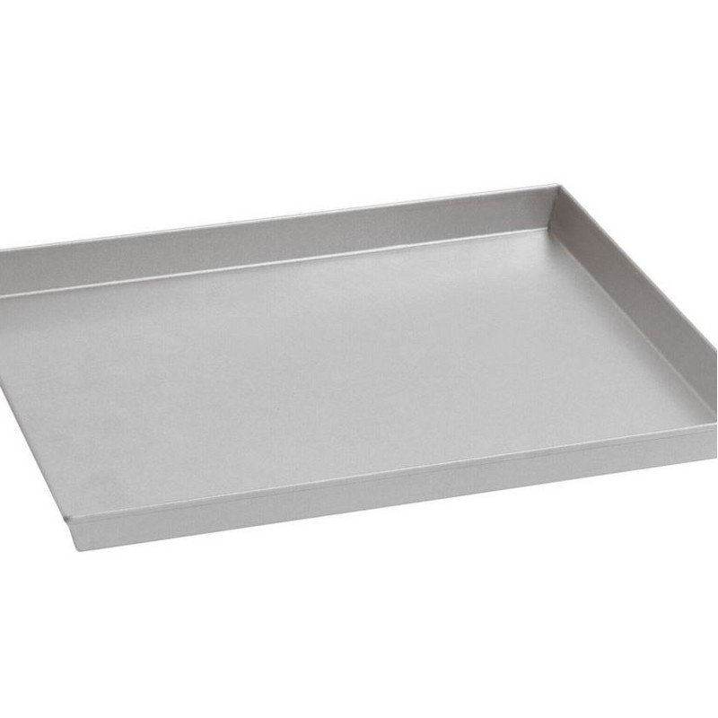TEGLIA RETTANGOLARE 35X28 CM. ACCIAIO ALLUMINATO PADERNO