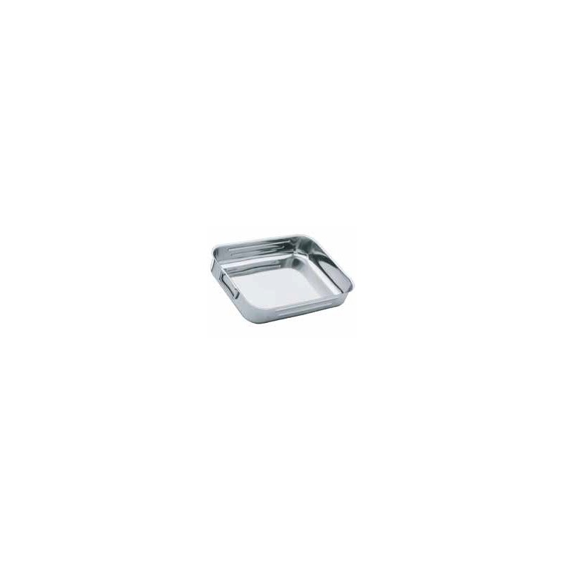 TEGLIA RETTANGOLARE PESANTE 35 X 26 CM H 6,8 CM INOX MONTINI GUERINO