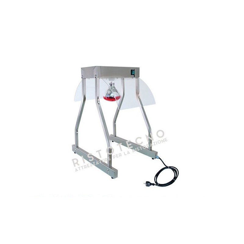 Telaio inox con lampade ad ainfrarossi. Cm. 38x53x70 - Temp. 0°/90°C - n. 1 GN 1/1
