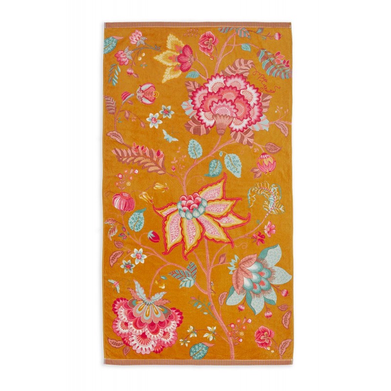 Telo mare PIP Studio Flower yellow 100x180 cm