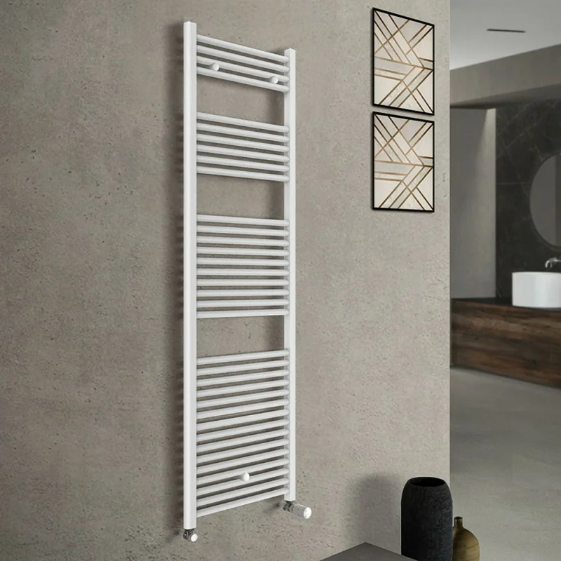 Termoarredo scaldasalviette 500x1703 bianco con interasse 45 cm Sanremo