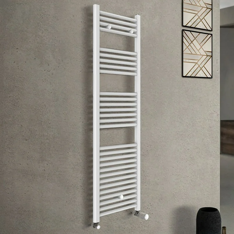 Termoarredo scaldasalviette 600x1420 bianco con interasse 55 cm Sanremo