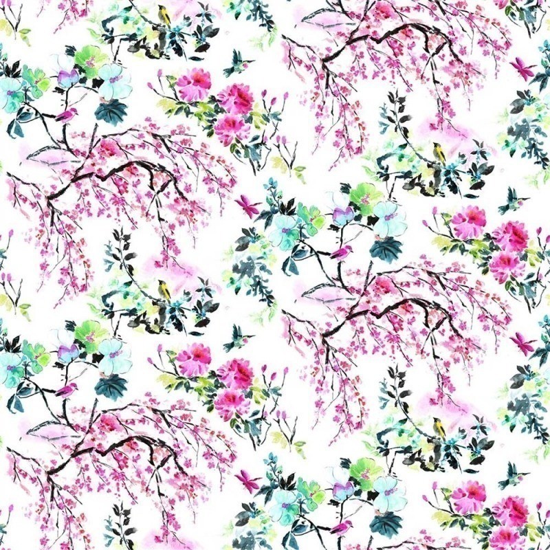 Tessuto Chinoiserie Flower Outdoor  Designers Guild