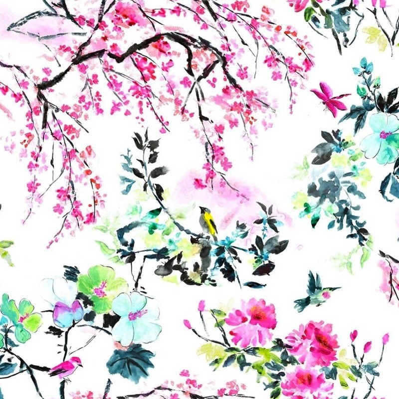Tessuto Chinoiserie Flower  Designers Guild