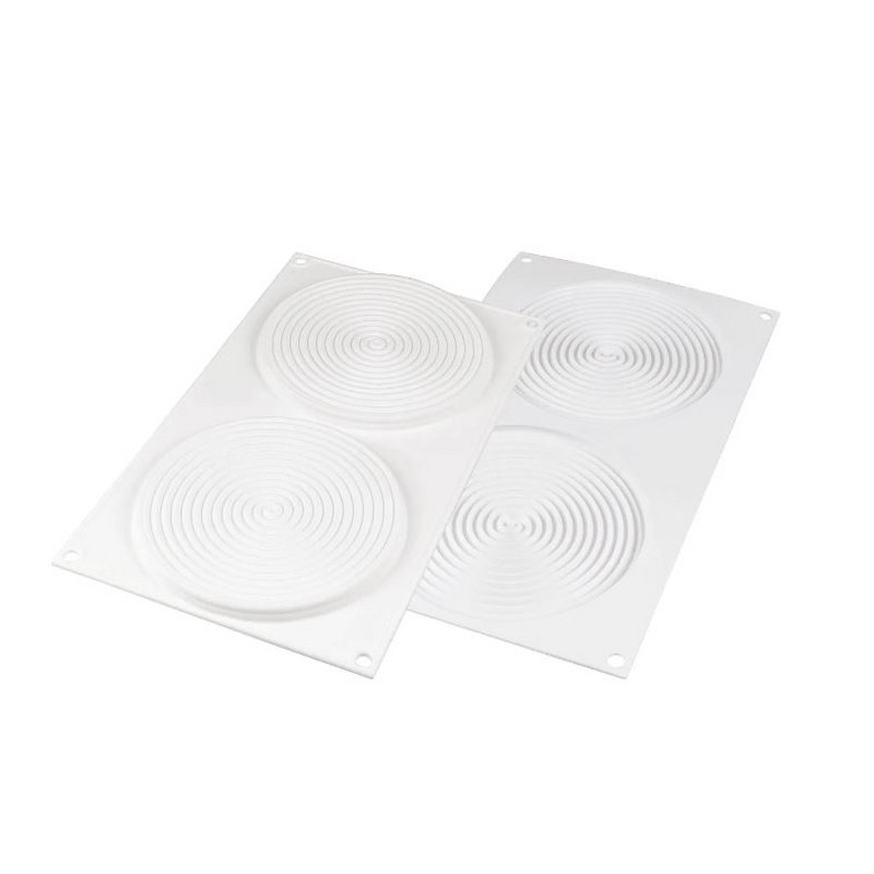 TOURBILLON 100 STAMPO IN SILICONE N. 2 IMPRONTE MM Ø 140 H 9 BIANCO SILIKOMART