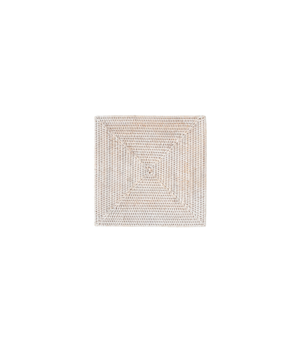 Tovaglietta in Rattan intrecciato, Bianco
