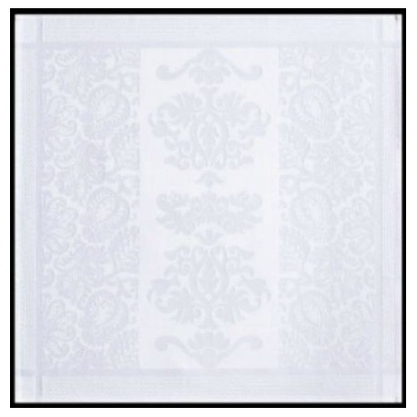 Tovagliolo Le Jacquard Francais Siena Blanc 58 x 58 cm