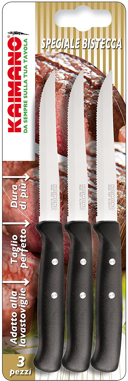 Tris Coltelli Bistecca Premium