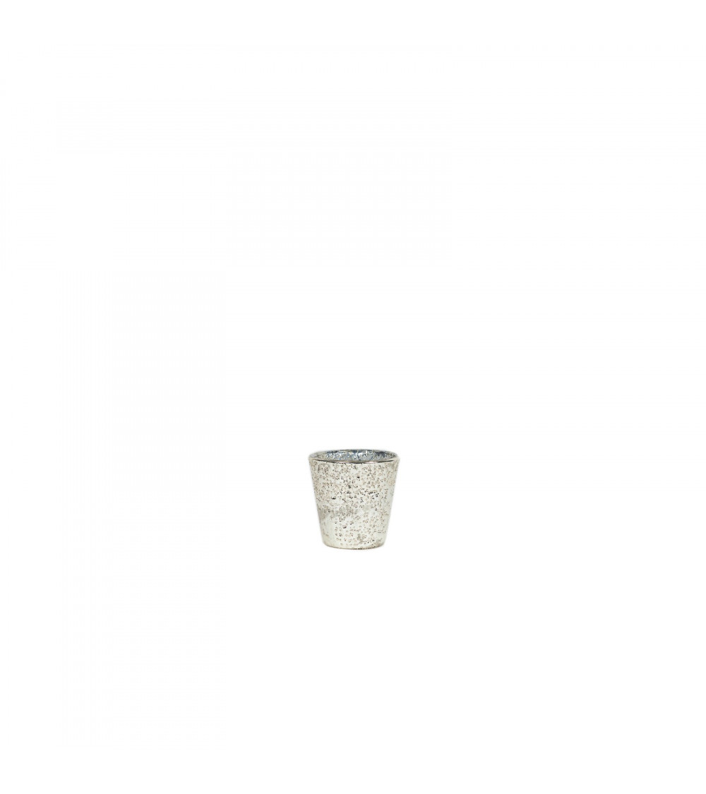 Vasetto in Vetro Argentato