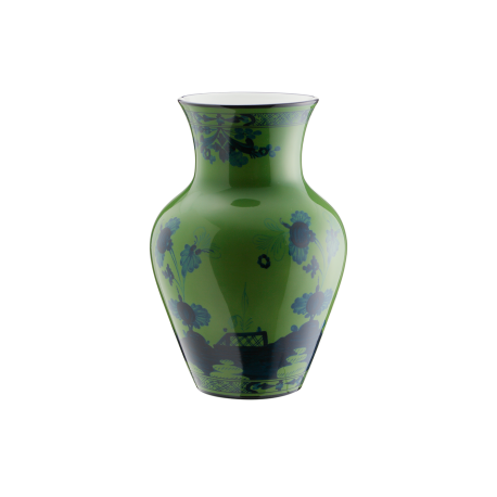 Vaso Ming Ginori 1735 Oriente Italiano malachite cm 25