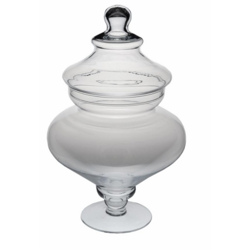 VASO POTICHE IN VETRO H 35 CM. MEDRI