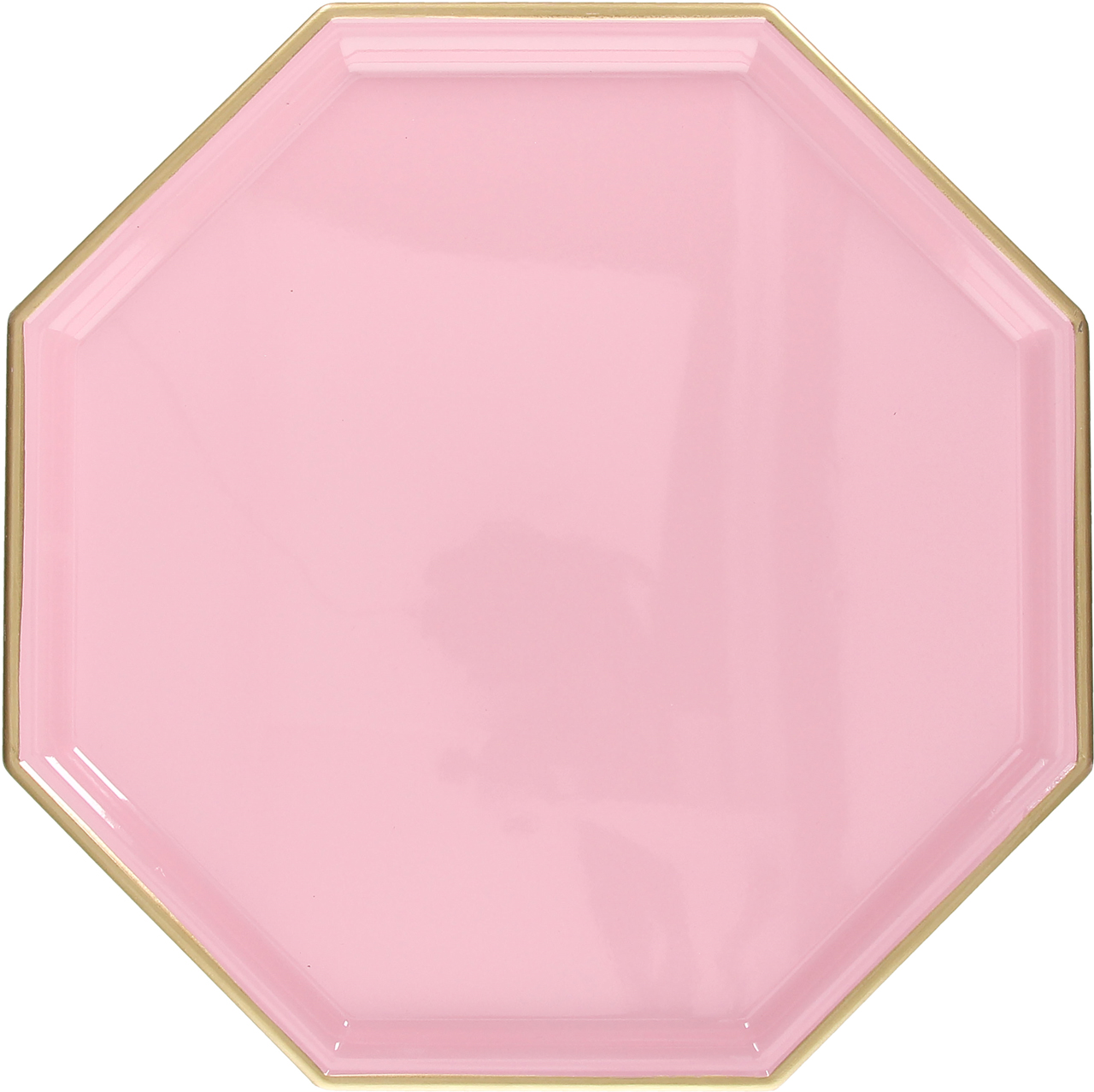 Vassoio Ottagonale Silk Rosa