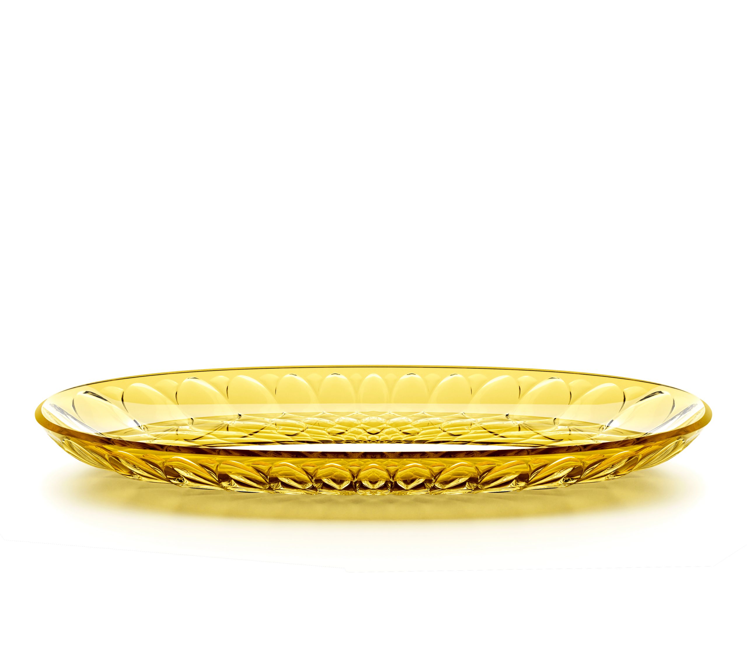 Vassoio Ovale Piccolo Vanity Giallo Zafferano