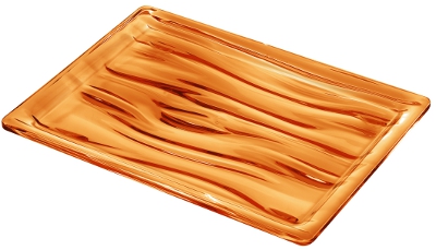Vassoio Rettangolare Piccolo Arancio