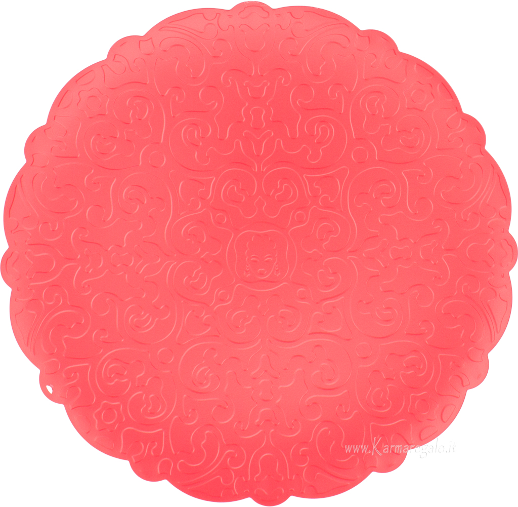 Vassoio Rotondo Rosso Dressed