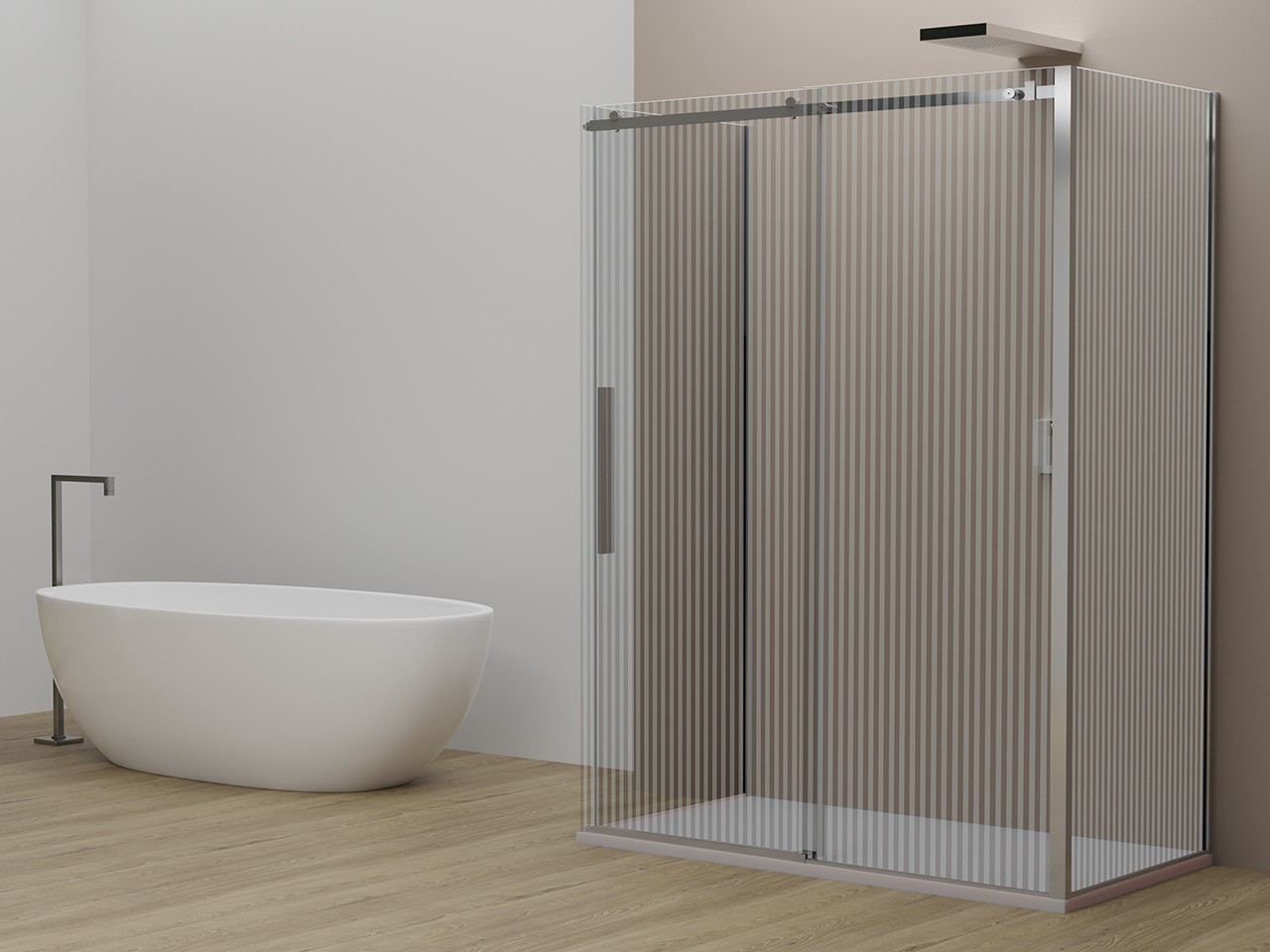 Box Doccia Velo cm 100x70x70 H200 Est 97/99-67/69-66,5/68,5 Porta Scorrevole Destra Crist. Serigrafato Profili Cromo-9011774