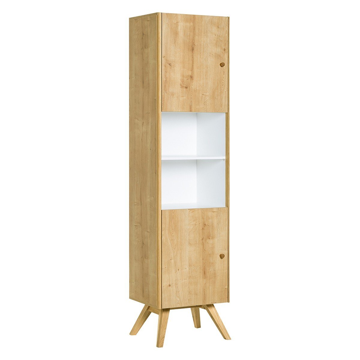 Vetrina a 2 ante con mensola centrale H207,5 cm - NATURE