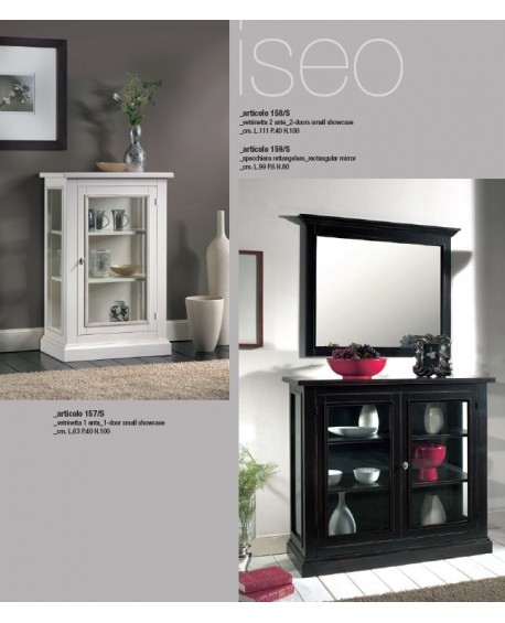 vetrina in legno massello L 63 P 40 H 100 VARI COLORI