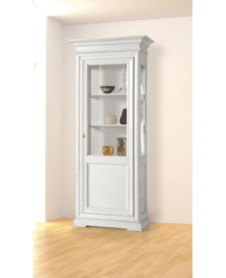 VETRINA IN LEGNO MASSELLO L. 86 P. 51 H. 215 VARI COLORI ANTA DX O SX