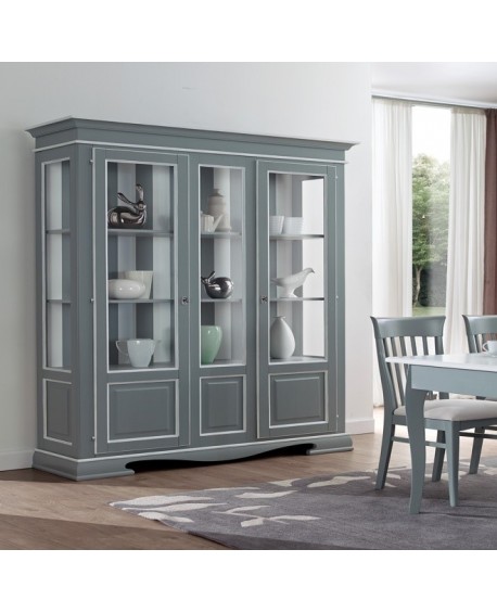 VETRINA LEGNO MASSELLO VARI COLORI l 156 p 46 h 216