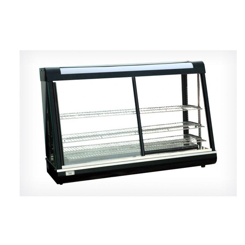 Vetrina riscaldata da banco - Temp. +30/+90°C - Dim.cm. 90x47,8x60,5H