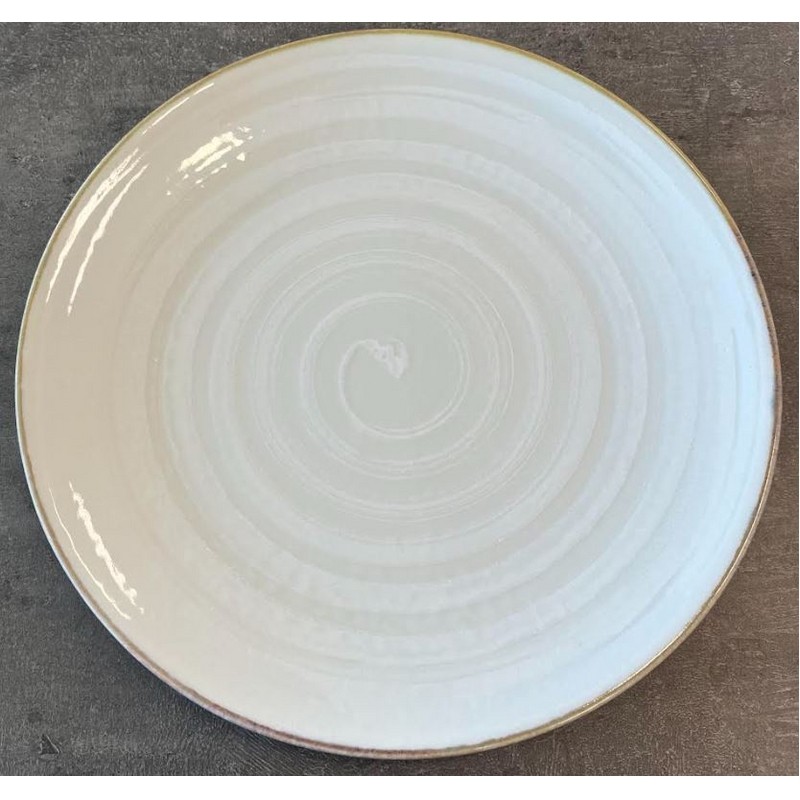 VORTEX BIANCO PIATTO PIANO 26 CM. SATURNIA