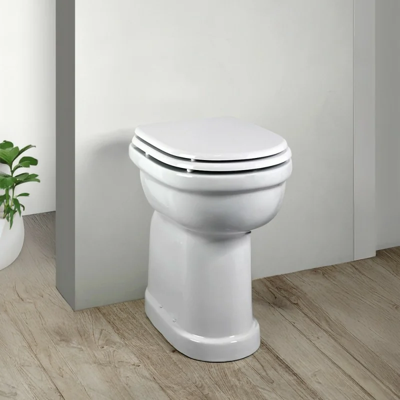 Wc per anziani H49 cm con scarico a pavimento