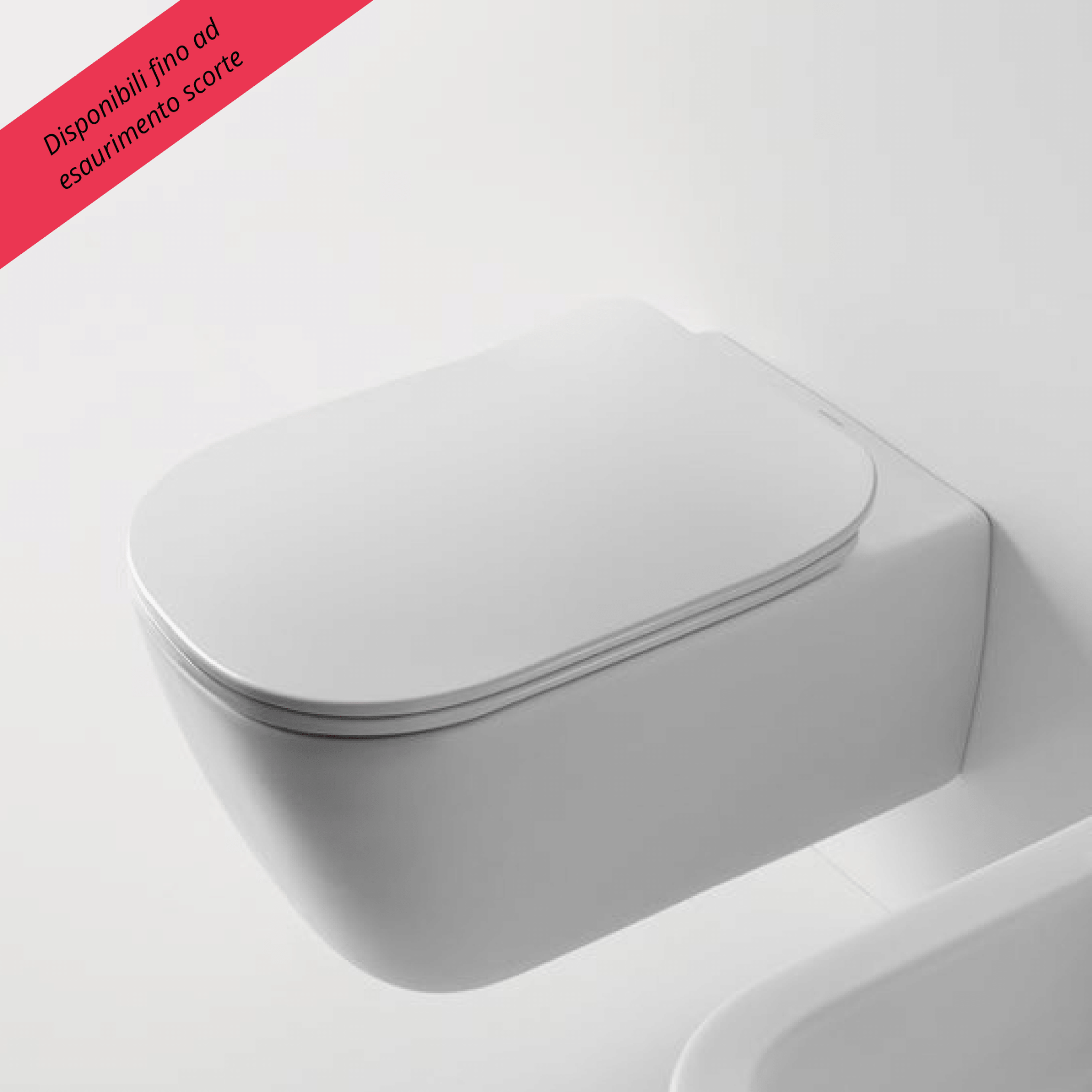 Wc Sospeso Senza Brida "Komodo" Bianco Opaco