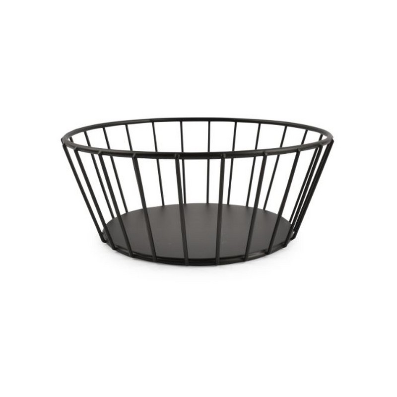 WIRE BASKET 17X(H)7 CM. BLACK CESTA BONBISTRO