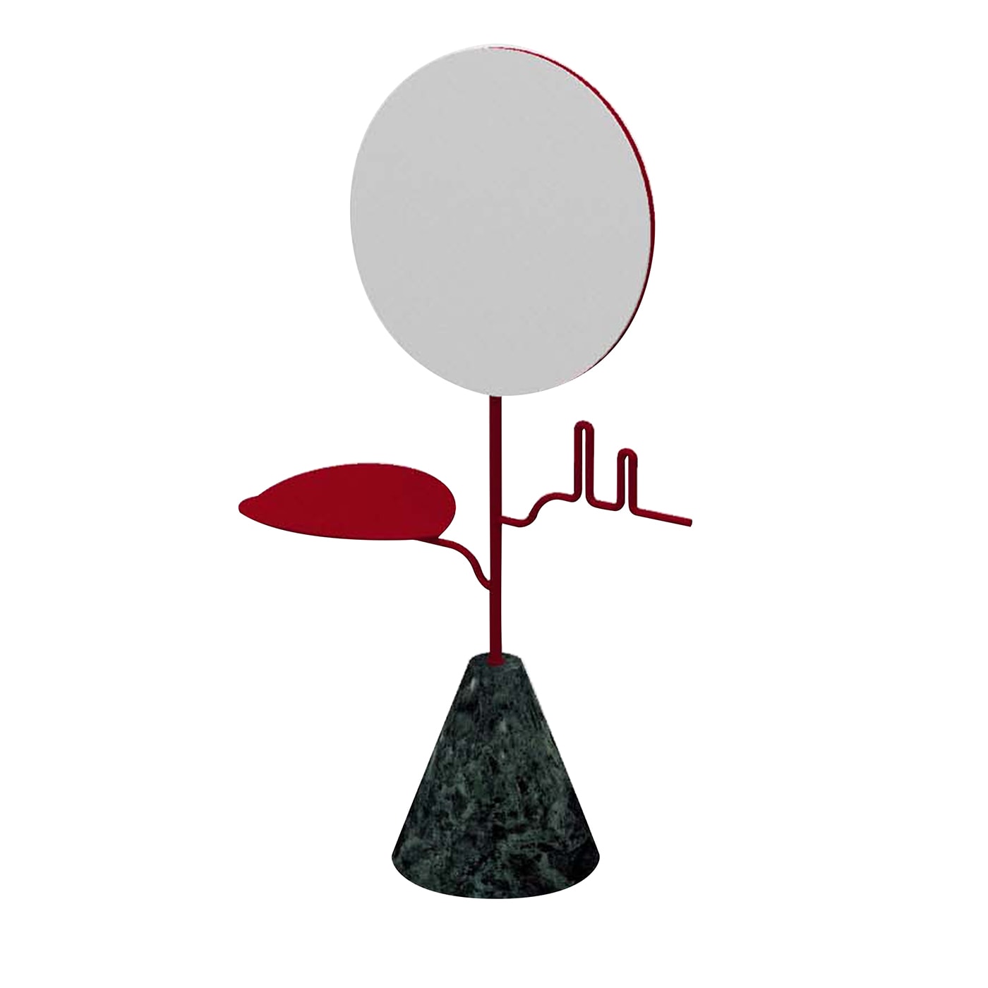 Custode Rosso rubino/verde Guatemala Portagioie con specchio