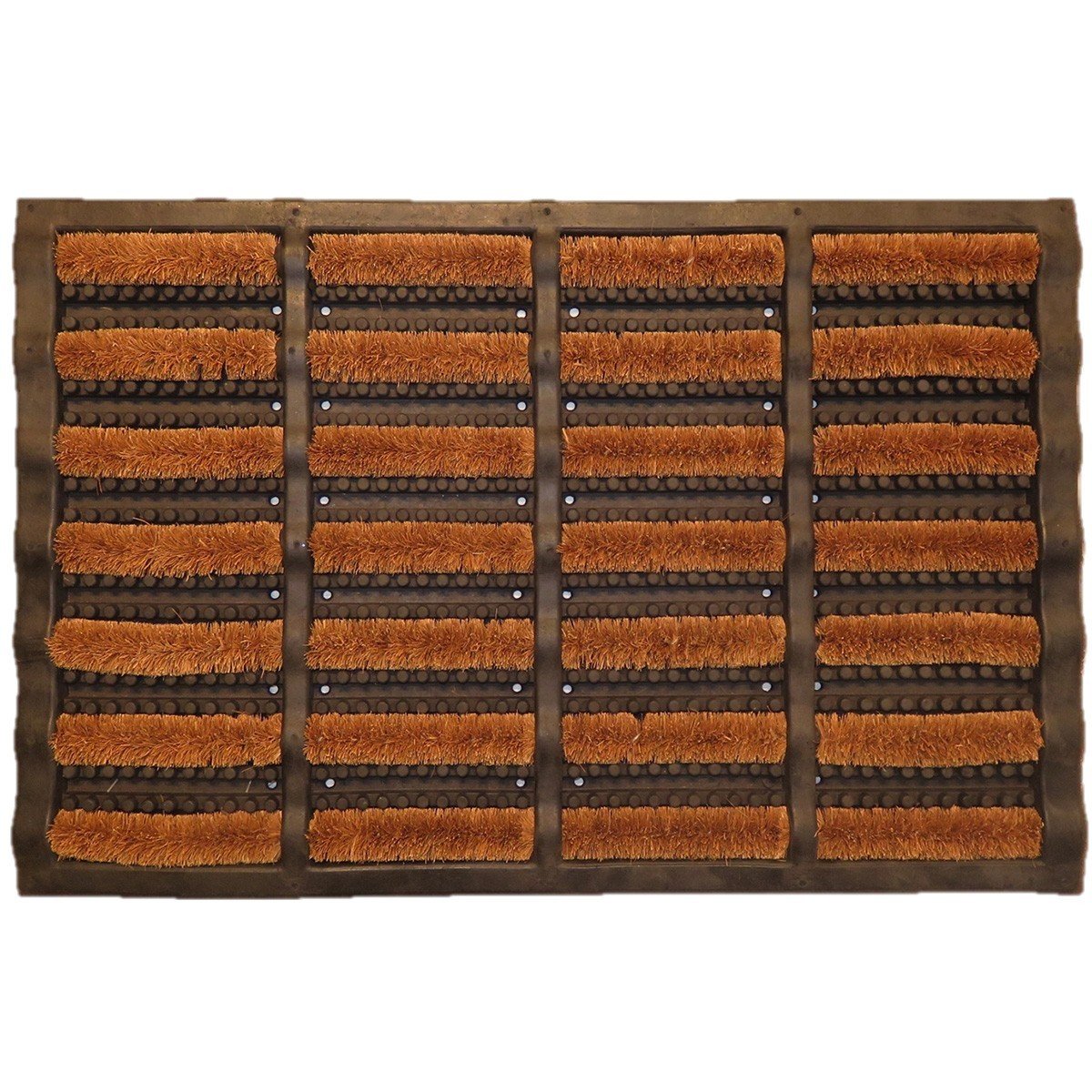 Zerbino in cocco con motivo rettangolare