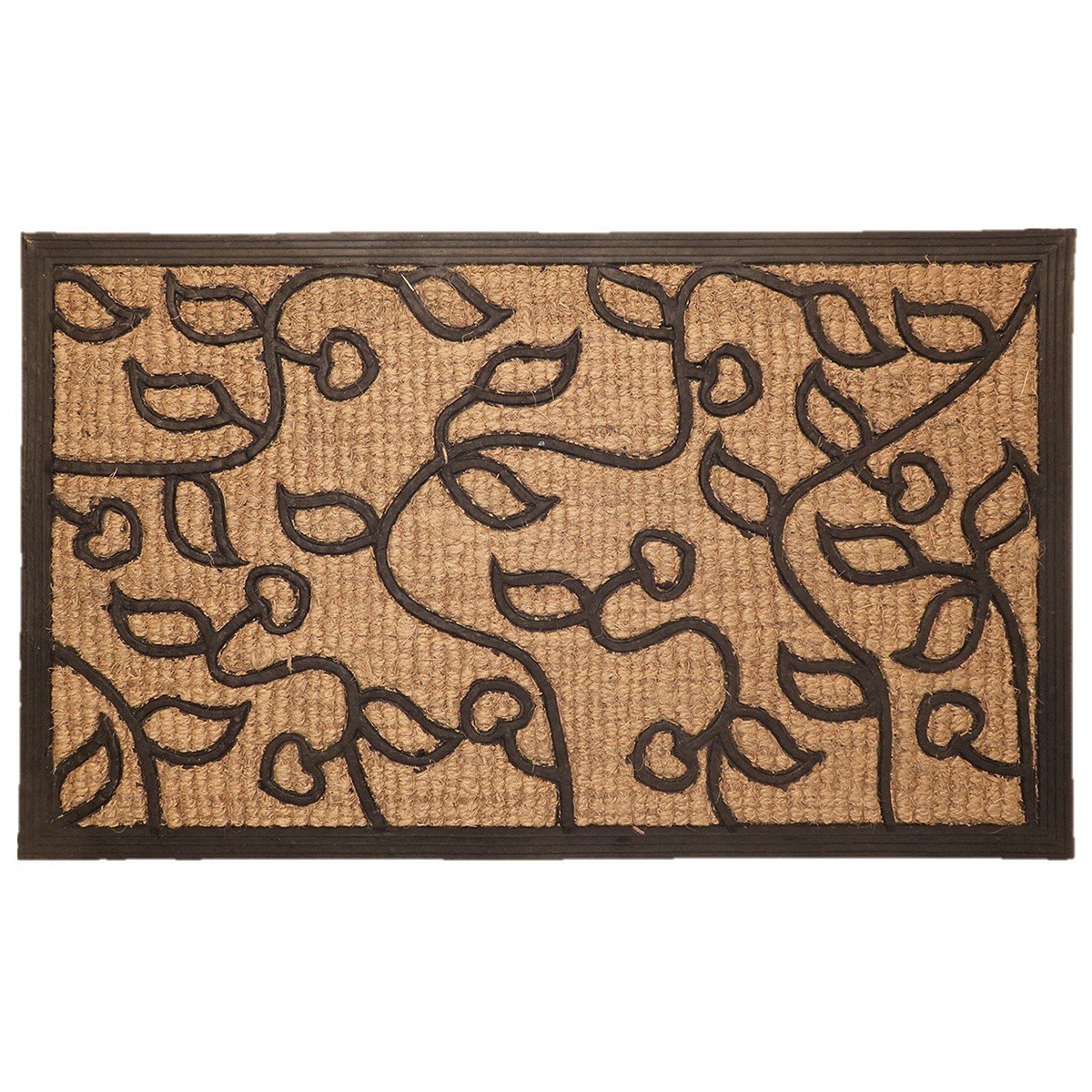 Zerbino rettangolare fogliame 45x75cm