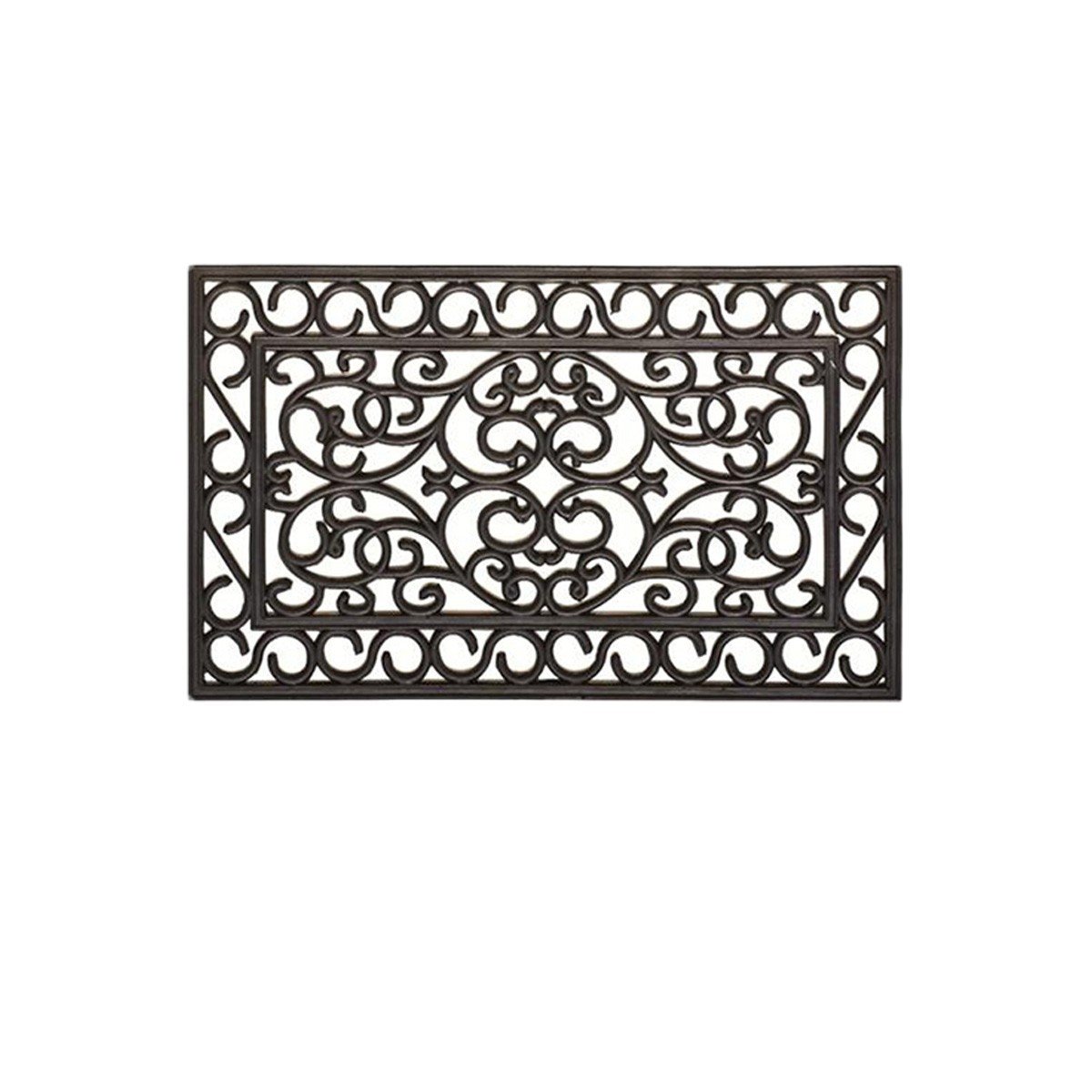 Zerbino rettangolare in gomma per esterni